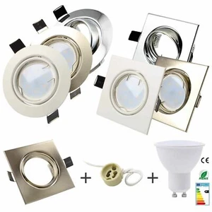 10x20x30x LED Einbaustrahler Set GU10 Einbaurahmen Deckenstrahler Einbauleuchte - Bild 1 von 117