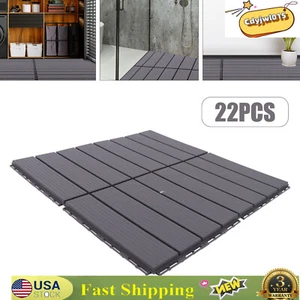 22pcs Interlocking Patio Tiles - Durable 12''x 12'' Outdoor Flooring - Picture 1 of 12
