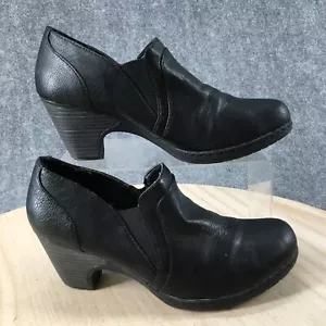 Croft And Barrow Boots Womens 8.5 M Ortholite Slip On Bootie Black Faux Leather - Picture 1 of 17