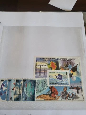 Stamps British Antarctic Territory Scott #235-9 never hinged Cover