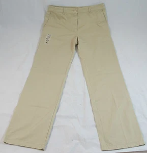 Neu mit Etikett Lacoste Twill Damen-Chinohose weites Bein beige Größe 42/10 185 $ HF1199 - Bild 1 von 7