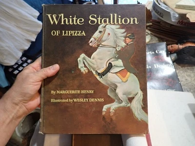 VTG 1964 White Stallion of Lipizza Marguerite Henry Wesley Dennis 1st Print HC - Image 1 of 4