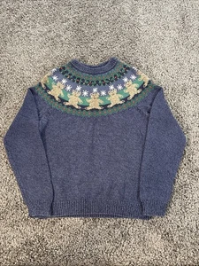 Vintage Northern Reflections Sweater Size Small Fair Isles Nordic Knit Bears - Picture 1 of 5