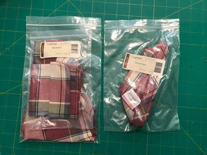 Lot of 2 Longaberger Paprika Plaid Liners - New, Never Used! - Picture 1 of 1