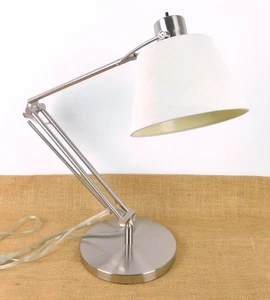 Crate & Barrel Silver Table Lamp With Sade - Picture 1 of 13