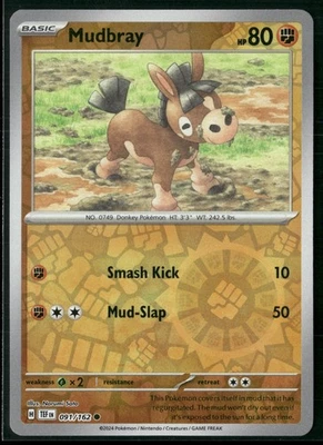 Mudbray Reverse Holo Common SV05: Temporal Forces 091/162 NM - Image 1 of 2