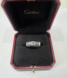Cartier 18ct White Gold Maillon Panthere Ring - Picture 1 of 14