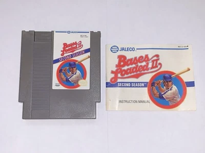 Bases Loaded II 2 Segunda Temporada Nintendo NES Cartucho con Manual de Instrucciones Foto 1 de 2