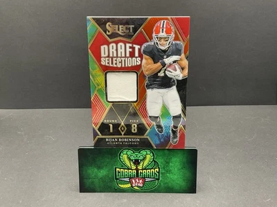 2023 Select Draft Selections Bijan Robinson #DSM-BRO Tye-Dye Prizm 07/25 Patch - Image 1 of 2