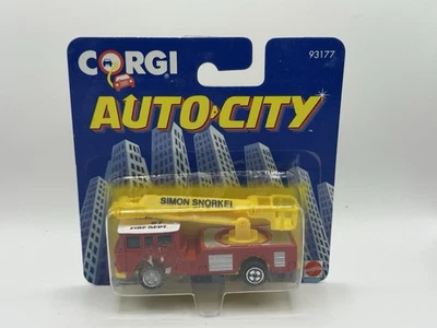 Corgi Auto City Red Fire Dept Simon Snorkel Truck - 1:64 Diecast Car - Image 1 of 4