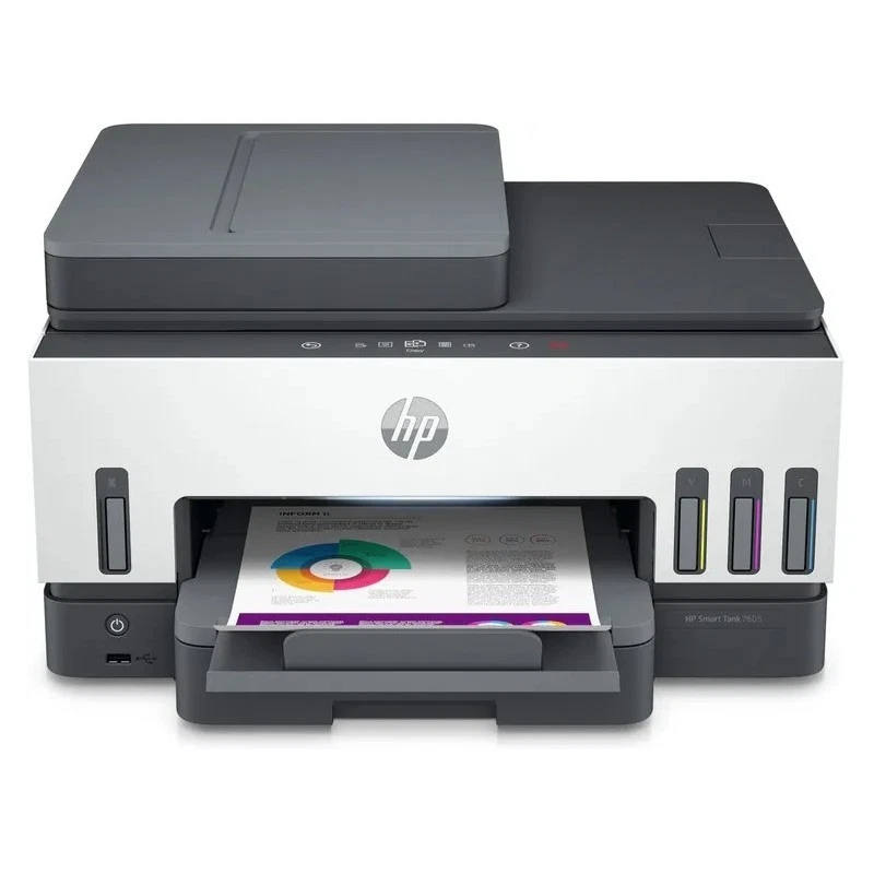 HP MULTIFUNZIONE INK A4 COLORE, SMARTANK 7605, 15PPM, ADF, FRONTE / RETRO, USB/W - Immagine 1 di 1