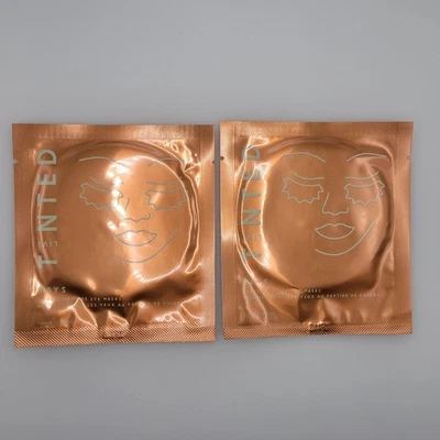 2 Pairs Live Tinted Rays Copper Peptide Eye Masks Single Use Duo Lot Brand NEW - Image 1 of 4