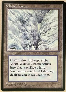 Glacial Chasm X1 Era Glaciale Mtg Magic the Gathering - Foto 1 di 2