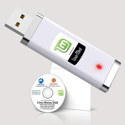 Linux Mint Cinnamon on 32GB USB Drive - Image 1 of 2
