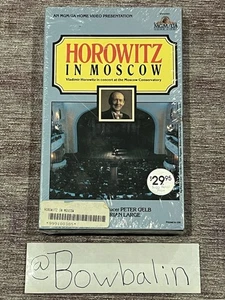 Horowitz In Moscow (VHS, 1986) Vladimir Horowitz In Concert - Vintage Neu Versiegelt - Bild 1 von 7