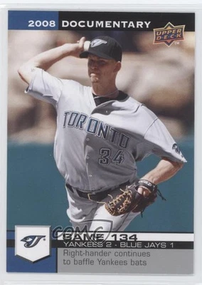 2008 Upper Deck Documentary AJ Burnett #4075 - Image 1 of 2