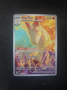 Rapidash 189/182 Destined Rivals Pokemon Card Illustration Rare Holo Mint - Picture 1 of 2