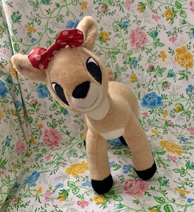 Peluche Clarice Rudolph el reno nariz roja animal de peluche 12” fábrica de juguetes - Imagen 1 de 10