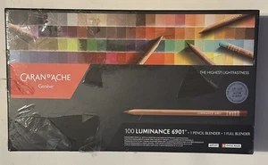 Caran d'Ache Luminance 6901 Box mit 100 einzelnen farbigen Künstler Farbstiften - Bild 1 von 5