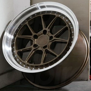 18x8.5/18x9.5 Bronze Wheels Aodhan DS08 DS8 5x114.3 35/30 (Set of 4) 73.1 - Picture 1 of 6