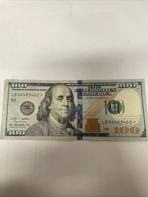 2009A U.S. $100 ONE HUNDRED DOLLAR STAR NOTE LB06409462* Rare - Image 1 of 4