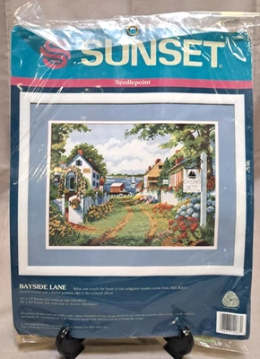 Vtg Sunsent Needlepoint Kit Bayside Lane 12087 1993 NIP - Image 1 of 4