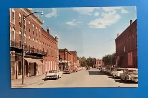 Paulding Ohio Williams Street Looking North Vintage Postal Coches Clásicos - Imagen 1 de 2
