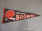 Vintage Cleveland Browns Two Bar Helmet NFL Flag Pennant