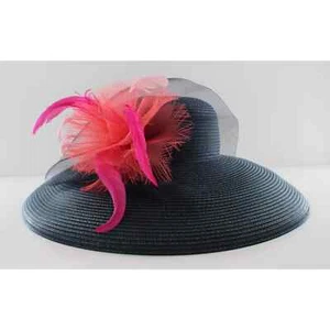 Bellissima Spring Summer Easter Church Wedding Derby Hat $118 Tags  #HT201 - Picture 1 of 3