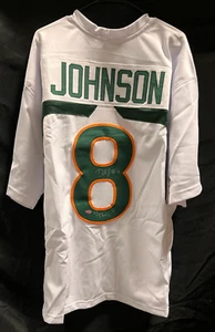 Duke Johnson Hand Signed Autographed Inscribed "Thru" Jersey Size XL Leaf COA AA - Picture 1 of 6