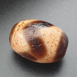Stunning Vintage Zigzag Pattern Himalayan Tibetan Agate Bead - Picture 1 of 18