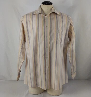 Enro Men's Multicolored Pastel Dress Shirt Size 16 1/2 34-35 - Изображение 1 из 4