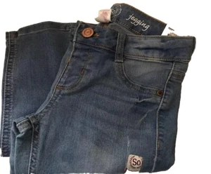 Girl's SO Distressed Midrise Stretch Skinny Jegging Jeans Size 8 NWT - Picture 1 of 7