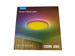 Govee Smart Ceiling Light, RGBIC LED Ceiling Light Fixture, 2400LM Flush Mount - Picture 1 of 9