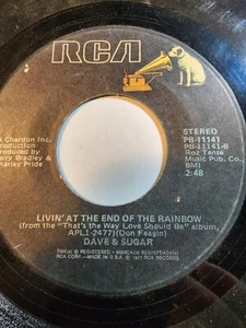 Dave & Sugar - Livin' At The End Of The Rainbow / I'M Knee Deep RCA GOOD F217 - Picture 1 of 1