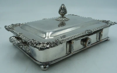 Prato de torrada de queijo georgiano - Antigo prato Sheffield reservatório de água quente - Crista - Imagem 1 de 4