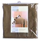 Brown tablecloth deadstock Target 60” x 84”