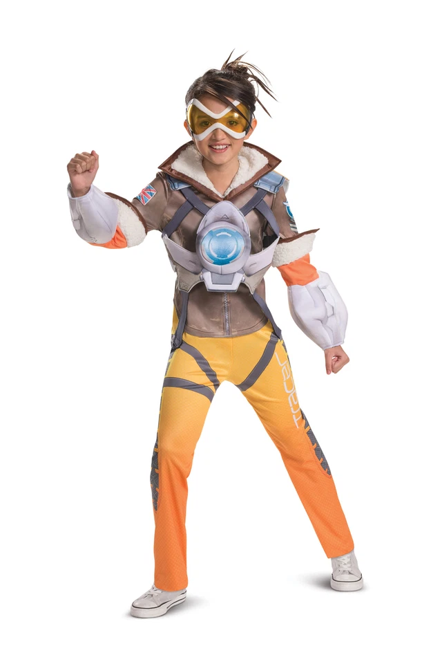 Disfraz de lujo Tracer NIÑO para niñas talla M mediano 7-8 NUEVO Overwatch Foto 1 de 1