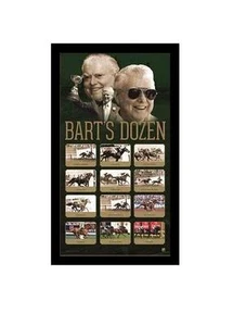 "Barts Dozen" Bart Cummings Melbourne Cup Champions Print Framed-SAINTLY VIEWED - Picture 1 of 1