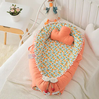 Baby Nest Lounger Co-Sleeper Ultra Soft Breathable Portable Adjustable • 99$