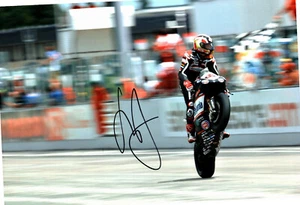 Bike Rider Shane Byrne "Shakey" Hand Signed Photo 12x8" Ad - Picture 1 of 1