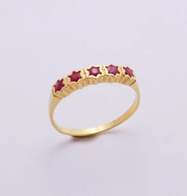 Natural Thai ruby  with 22K gold ring (Hand made product) - Image 1 of 4