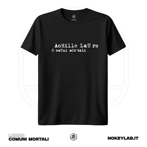 T-Shirt Achille Lauro Uomo Donna - Maglietta Fan Artista Musica Sanremo Comuni M - Foto 1 di 3