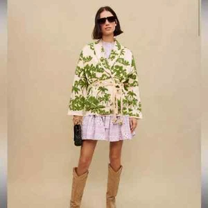 MAJE CARDIGAN WITH PALM TREE MOTIFS RARE $595 MSRP US M MAJE 2 - Picture 1 of 11
