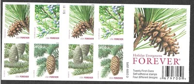 Sc# 4481b Convertible Booklet 2010 Holiday Evergreens--Flawless! MNH - Image 1 of 2