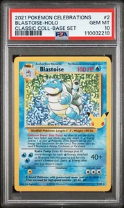 PSA 10 Blastoise Holo 2/102 Classic Collection Graded SWSH Celebrations Pokemon - Picture 1 of 2