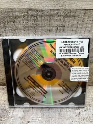 TOSHIBA SATELLITE M100/M105 SERIES - RECOVERY & APPS, DRIVERS & GUIDE - NEW - Image 1 of 3