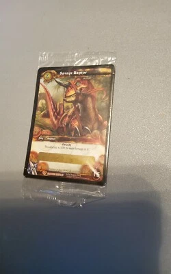 WoW Tcg Loot Card - Wilder Raptor - Savage Raptor - MOUNT - Bild 1 von 2