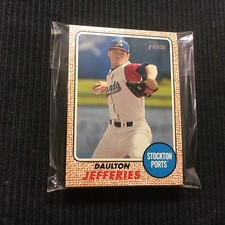 (10) 2017 TOPPS HERITAGE MINORS #72 DAULTON JEFFERIES LOT  STOCKTON PORTS