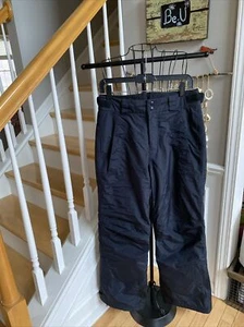 LL BEAN BLACK WATERPROOF INSULATED SKI SNOWBOARD PANTS TEK MISSES SZ XS LKNEW! - Picture 1 of 12